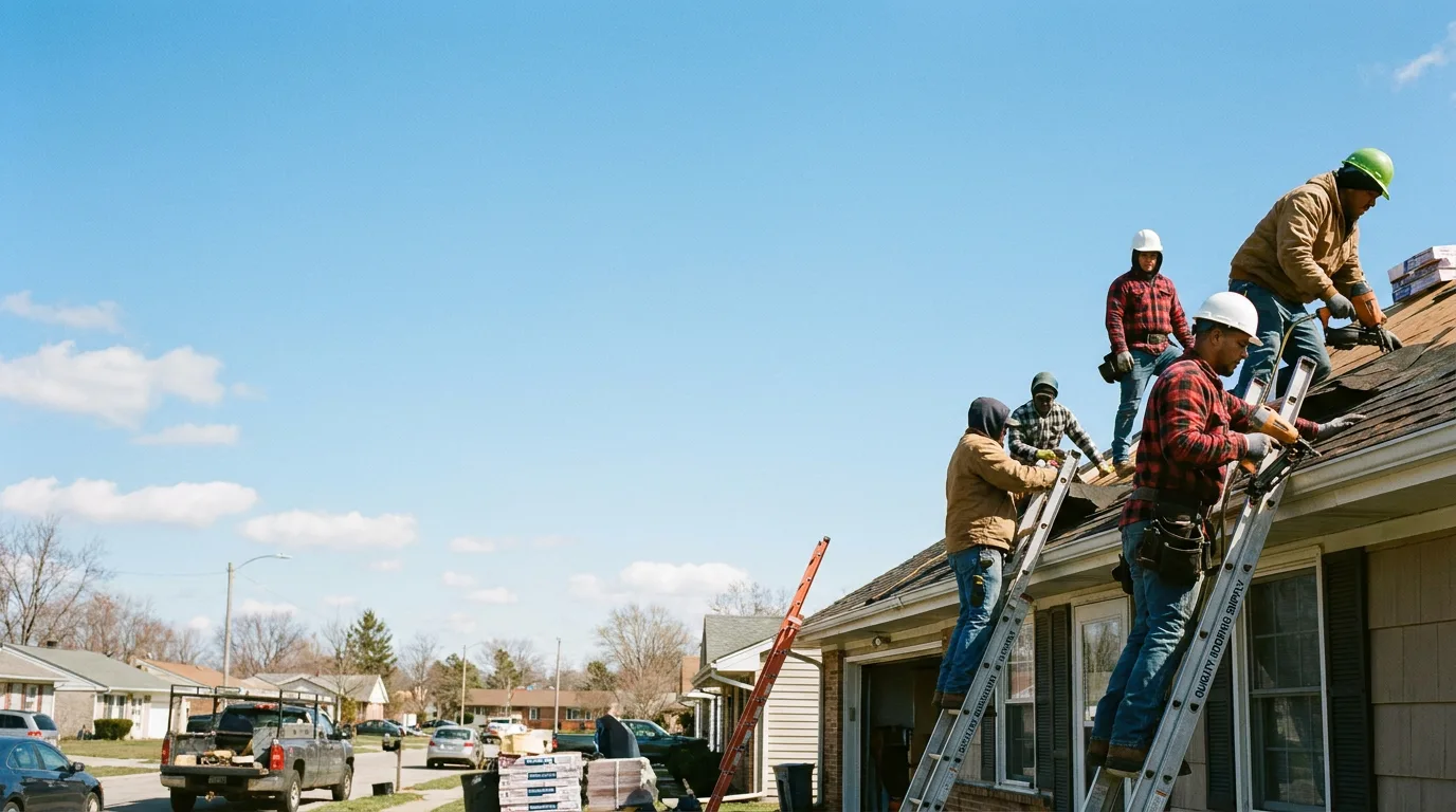 Roofing in La Moille, IL near me